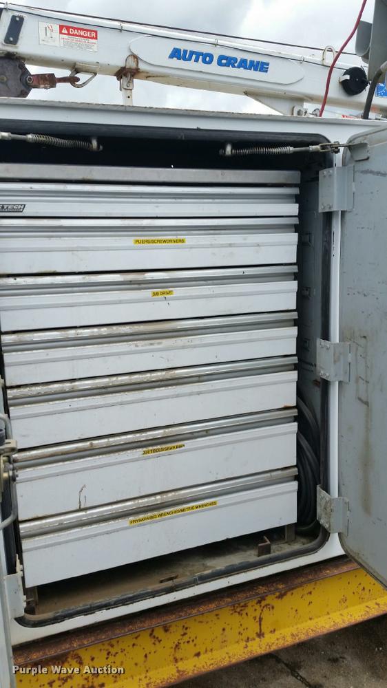 image for item L2369 Auto Crane steel utility bed with crane