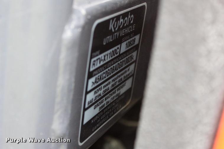 image for item L4998 2013 Kubota RTV-X1100CWL-H utility vehicle