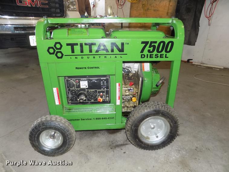 Titan 7500 generator in Norfolk, NE Item AU9545 sold Purple Wave
