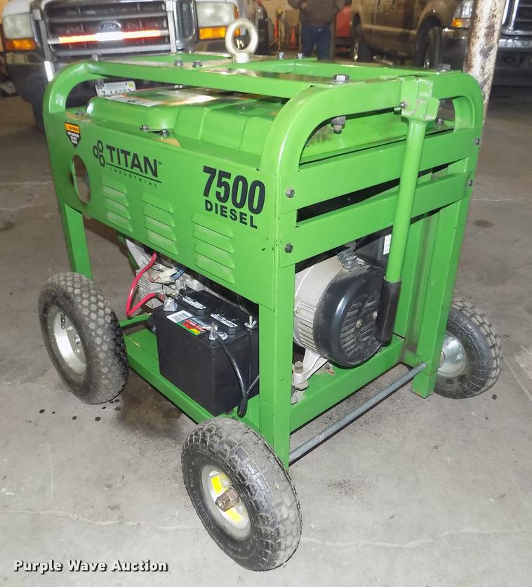 image for item AU9545 Titan 7500 generator