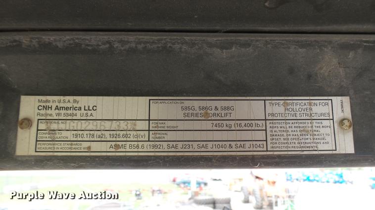 image for item DA0488 2007 Case 588G forklift