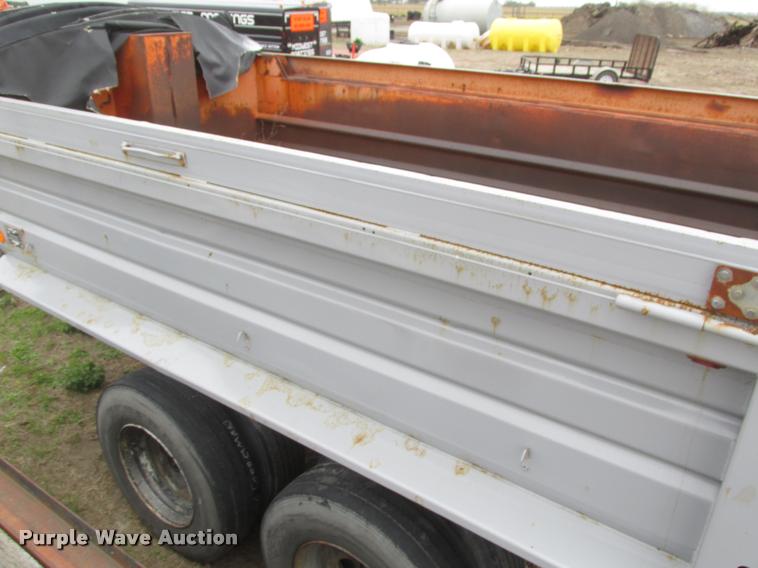 image for item DA0676 1992 Timpte end dump pup trailer