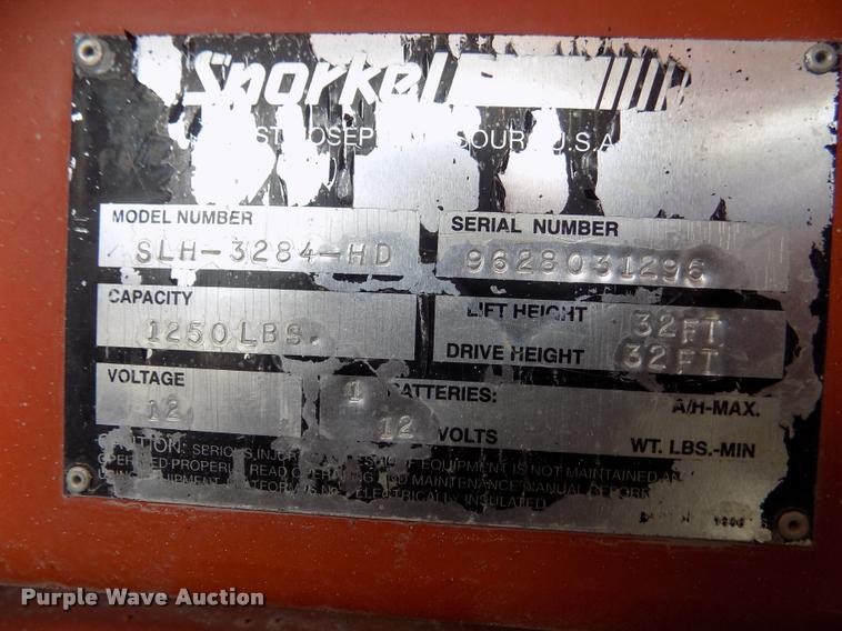image for item DA0690 Snorkel SLH3284HD scissor lift