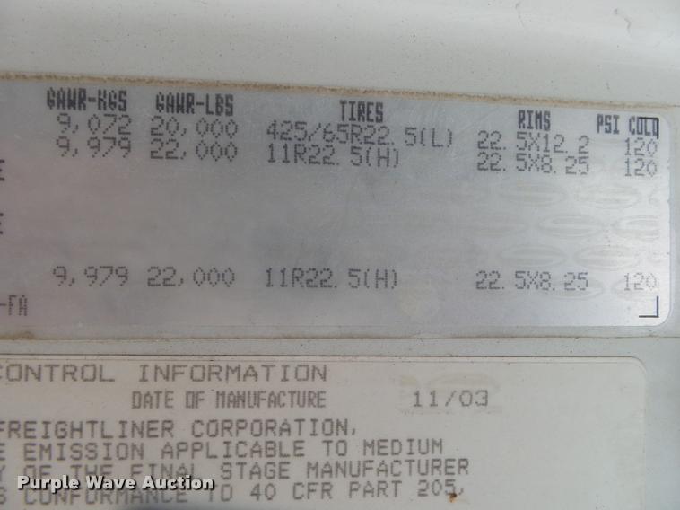 image for item DA2663 2004 Sterling LT8500 ready mix truck