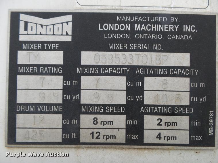 image for item DA2665 2006 Sterling LT8500 ready mix truck