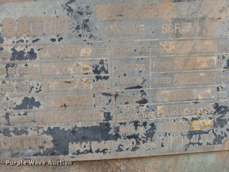 image for item DA2666 Gator three deck vibratory screen