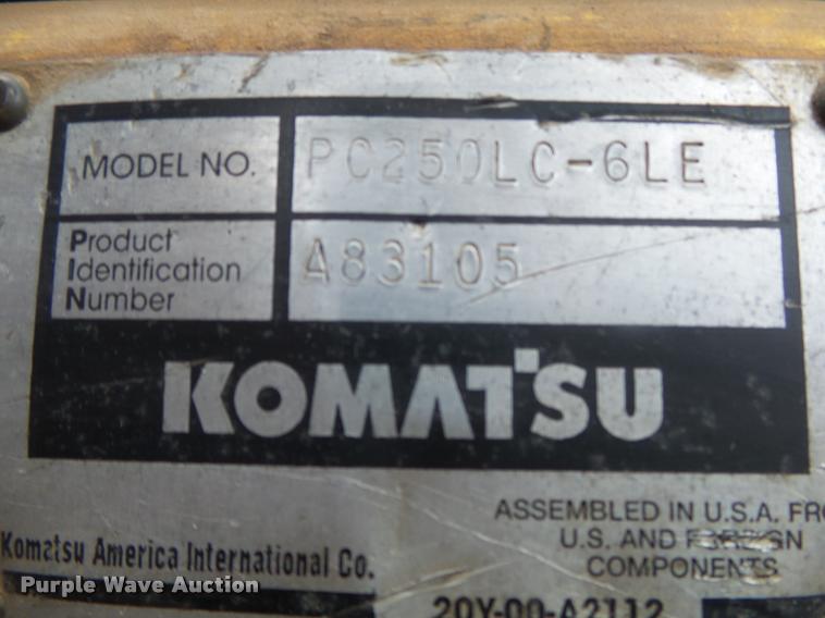 image for item DA2680 1998 Komatsu PC250LC-6LE excavator