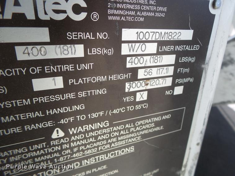 image for item DA3461 2008 International 7400 bucket truck