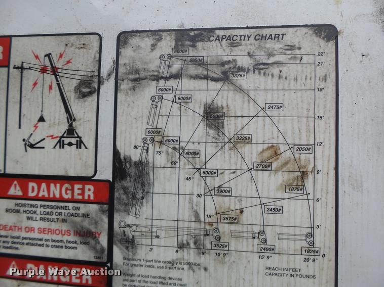 image for item DA3465 2002 Ford F650 service truck with crane