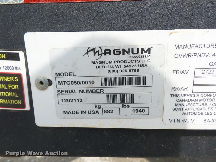 image for item DA4936 2012 Magnum MTG050/0010 generator