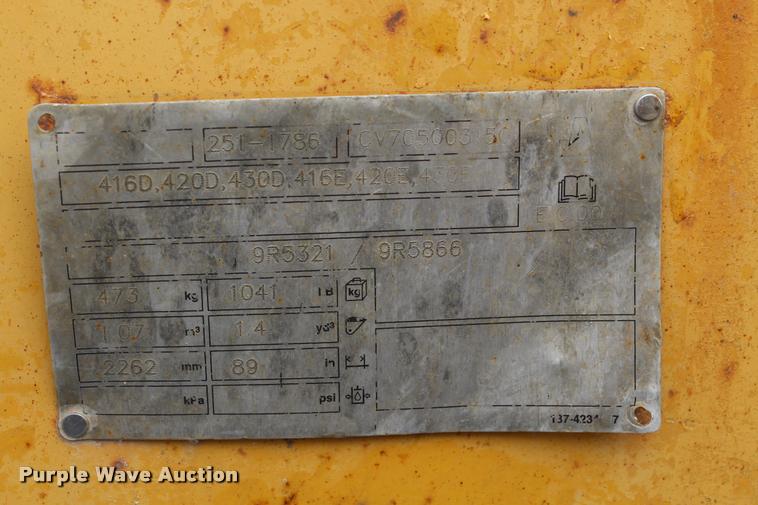 image for item DA4937 2007 Caterpillar 420E backhoe