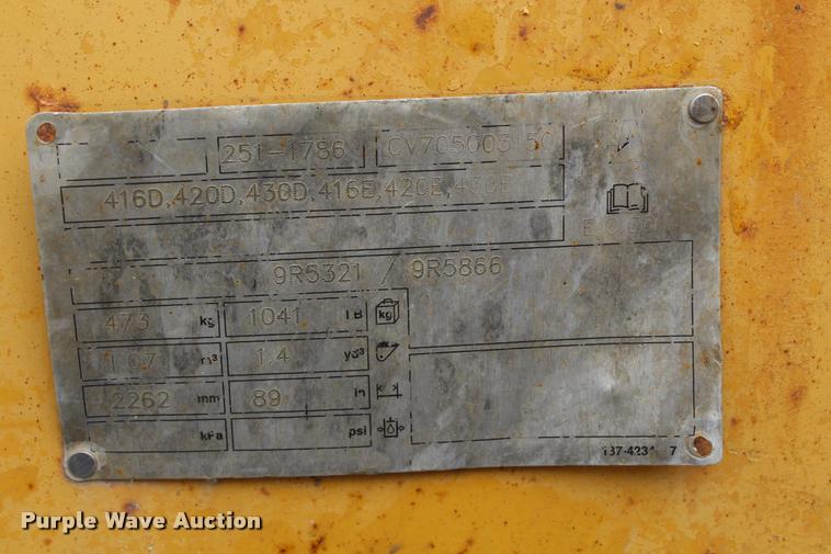 image for item DA4937 2007 Caterpillar 420E backhoe