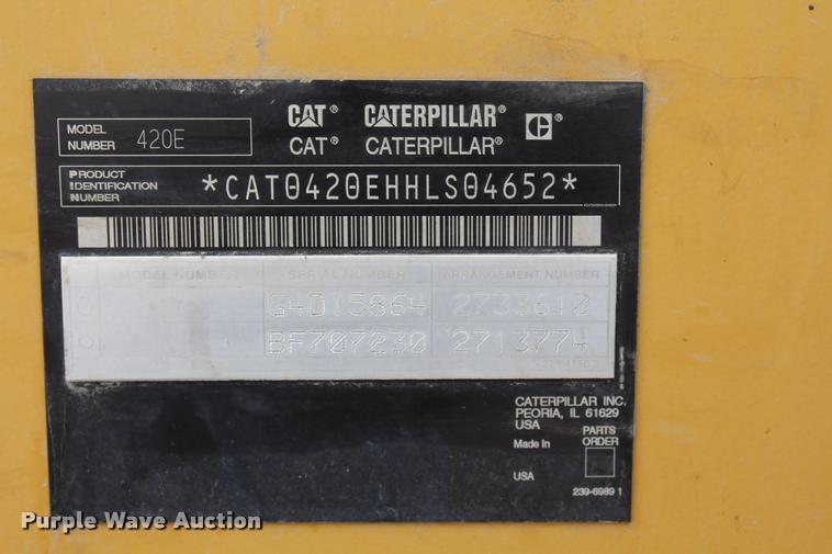 image for item DA4937 2007 Caterpillar 420E backhoe