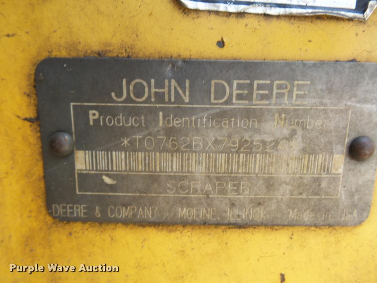 image for item DA4941 1993 John Deere 762B elevating scraper