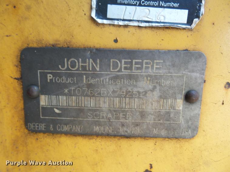 image for item DA4941 1993 John Deere 762B elevating scraper