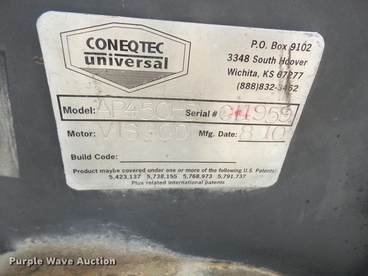 image for item DA6253 2010 Coneqtec Universal AD450HD skid steer planer