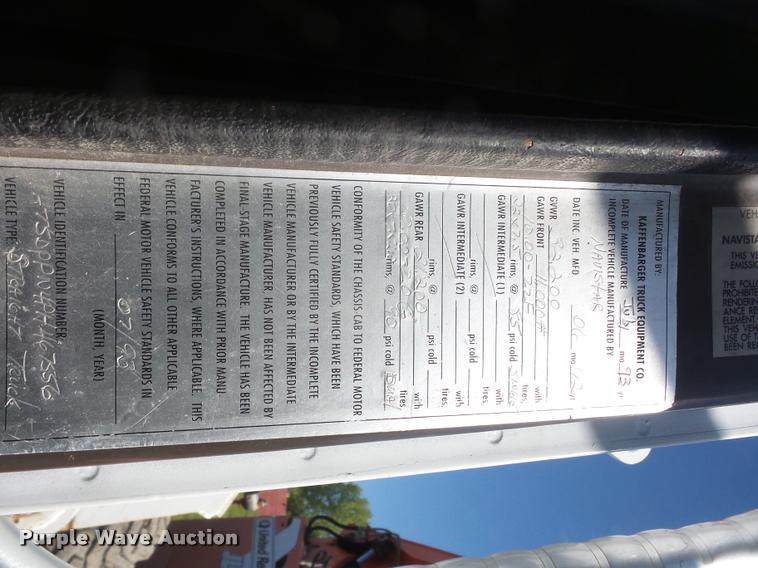 image for item DA6259 1993 International 4900 dump truck