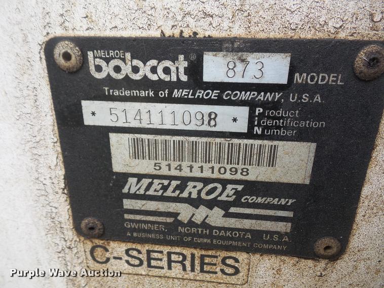 image for item DA8137 1995 Bobcat 873 C-series skid steer