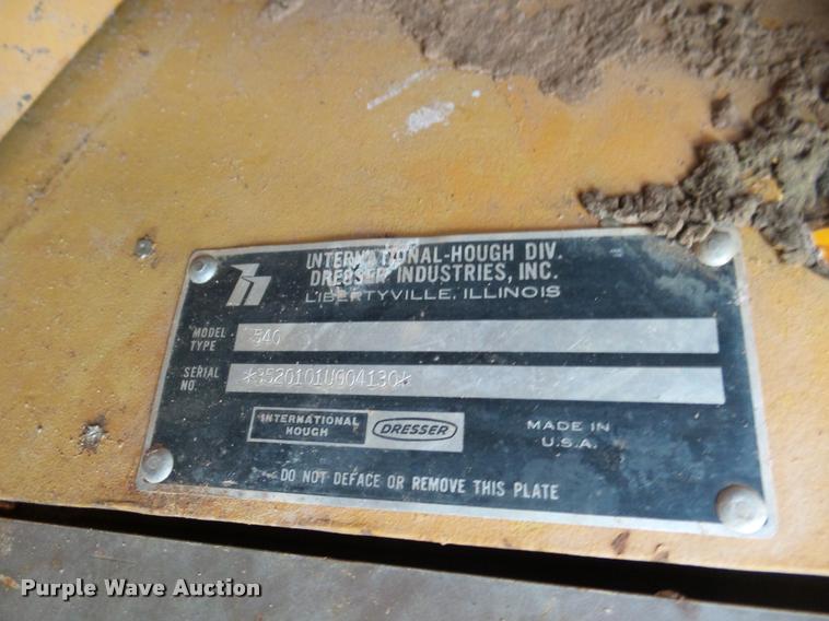 image for item DB0228 1986 Dresser 540 Payloader wheel loader