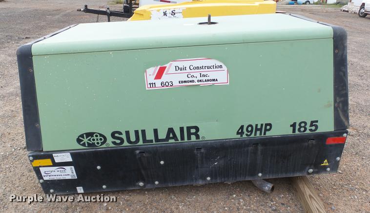 image for item DB0230 2013 Sullair 185DPQ air compressor
