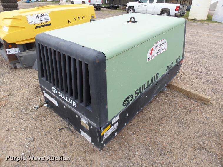 image for item DB0230 2013 Sullair 185DPQ air compressor