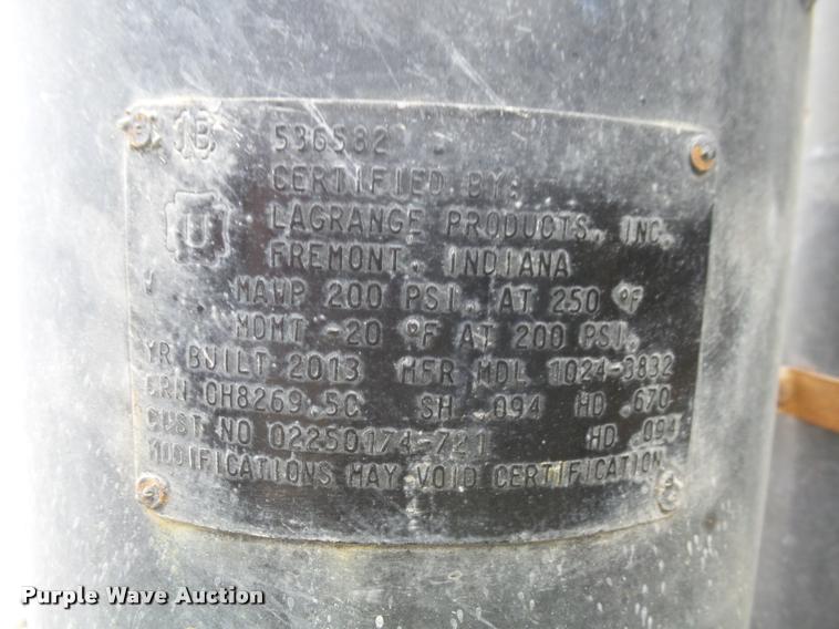 image for item DB0230 2013 Sullair 185DPQ air compressor