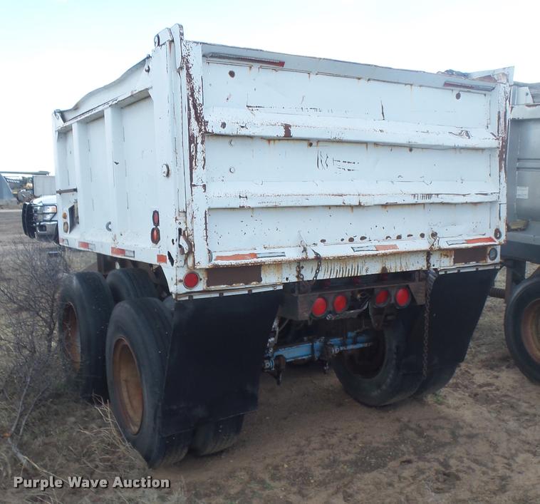image for item DB0911 1974 end dump pup trailer