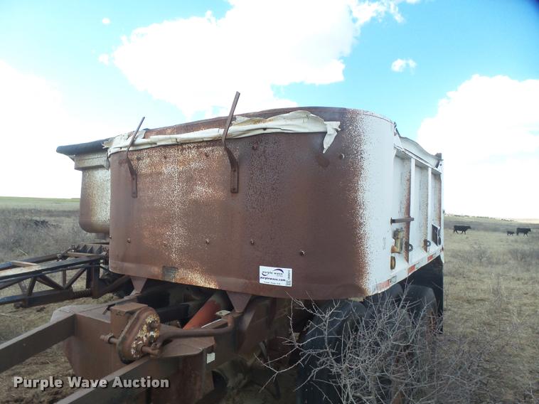 image for item DB0911 1974 end dump pup trailer