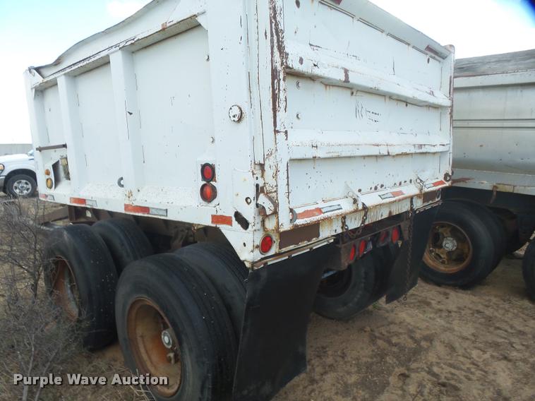 image for item DB0911 1974 end dump pup trailer