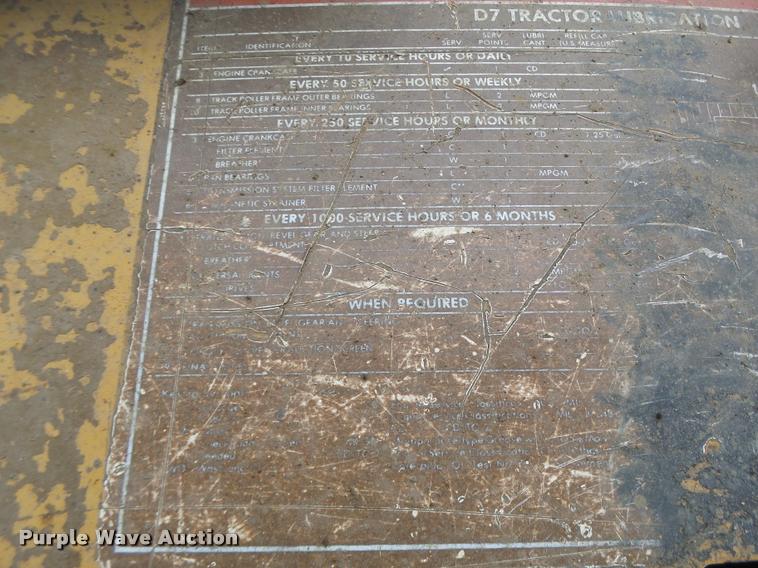 image for item DB1314 1981 Caterpillar D7G dozer