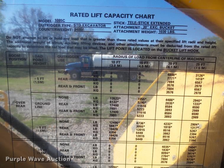 image for item DB4688 2002 Badger 1085D rubber tire excavator