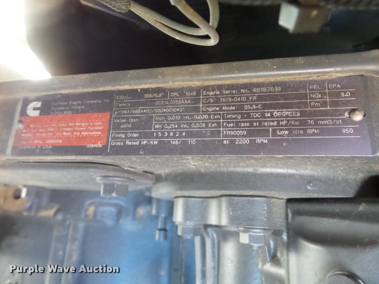 image for item DB4688 2002 Badger 1085D rubber tire excavator