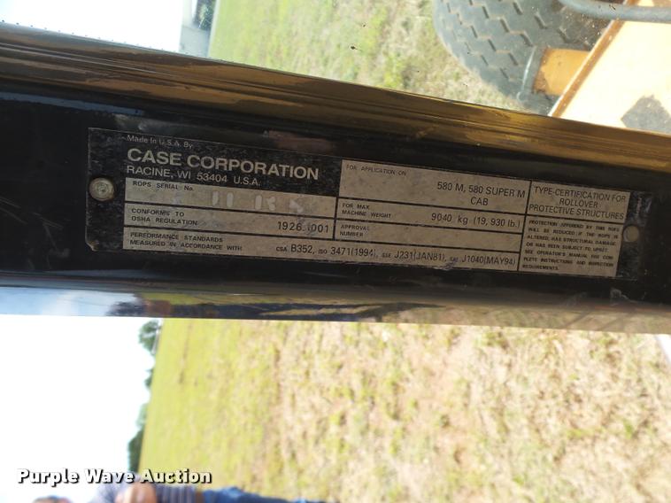 image for item DB4717 2004 Case 580M Series II backhoe