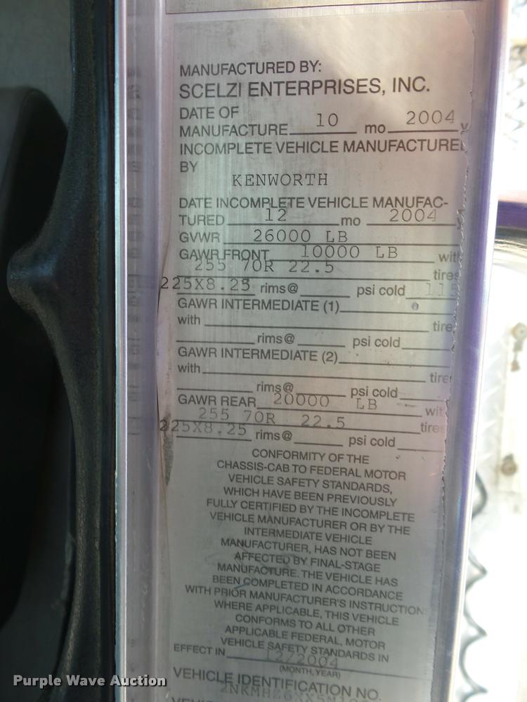 image for item DD9346 2005 Kenworth T300 service truck with crane