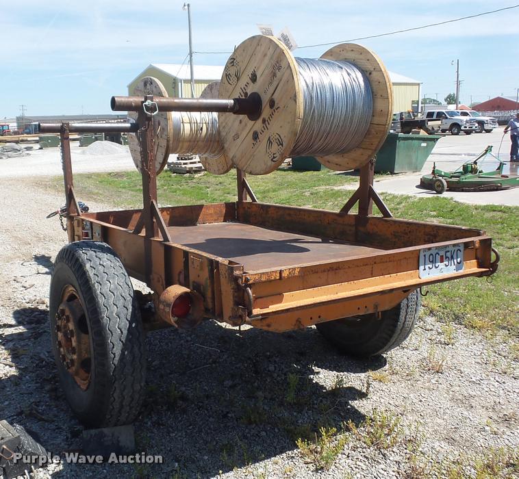 image for item DD9353 1982 Shop built reel trailer