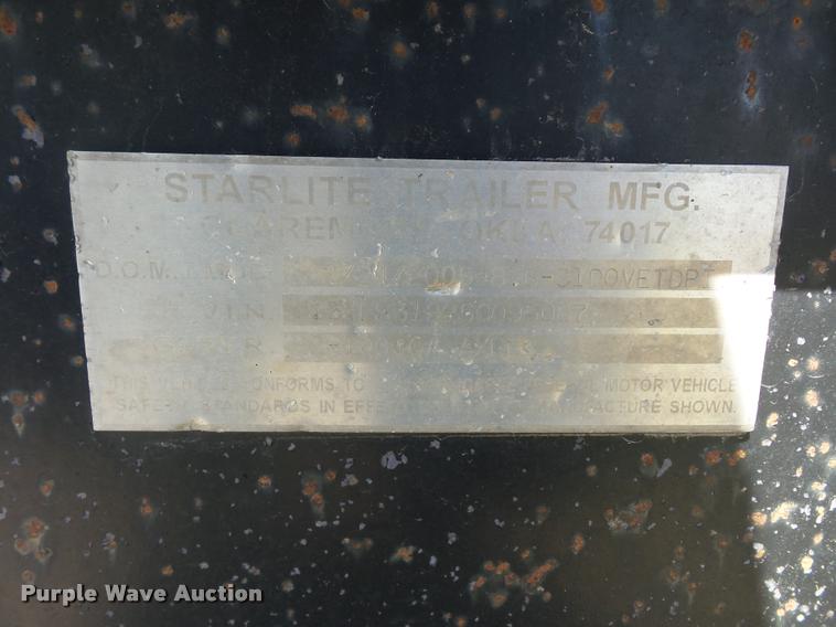 image for item DD9355 2005 Starlite equipment trailer