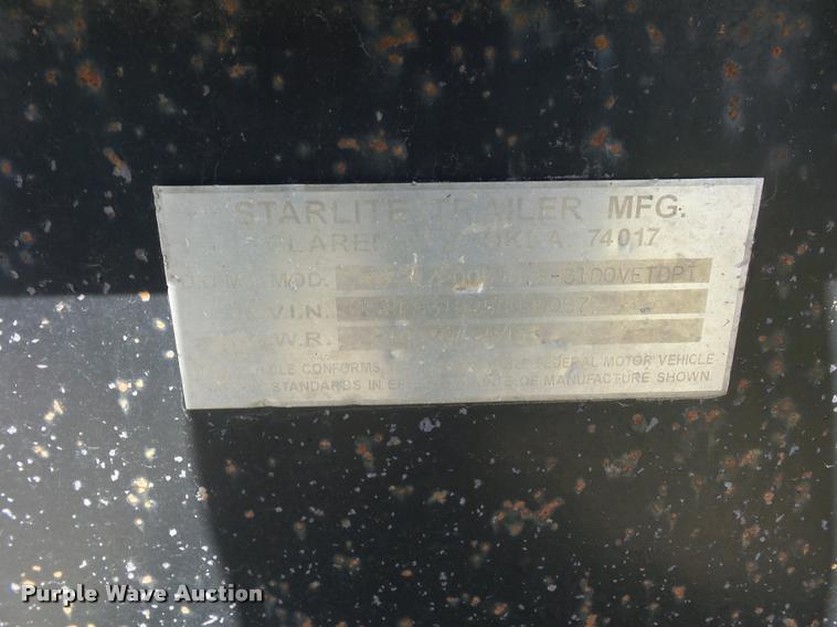 image for item DD9355 2005 Starlite equipment trailer