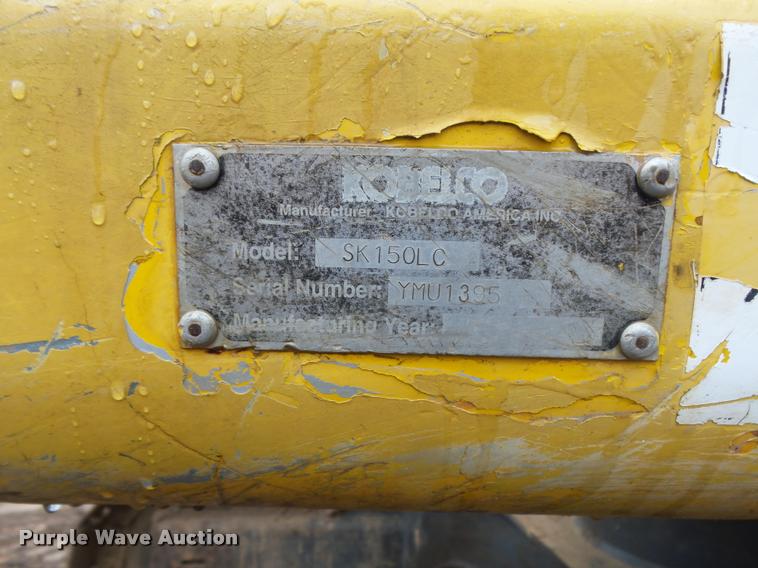 image for item DE9524 1997 Kobelco SK150LC excavator