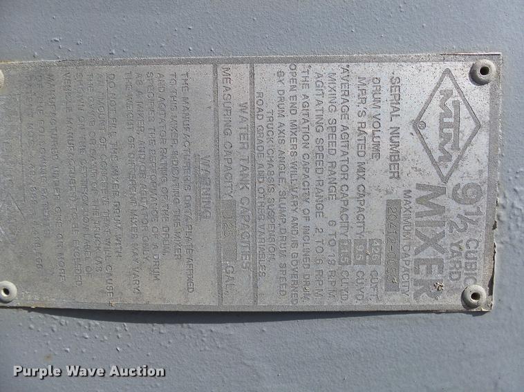 image for item DH9593 1987 International F2574 ready mix truck