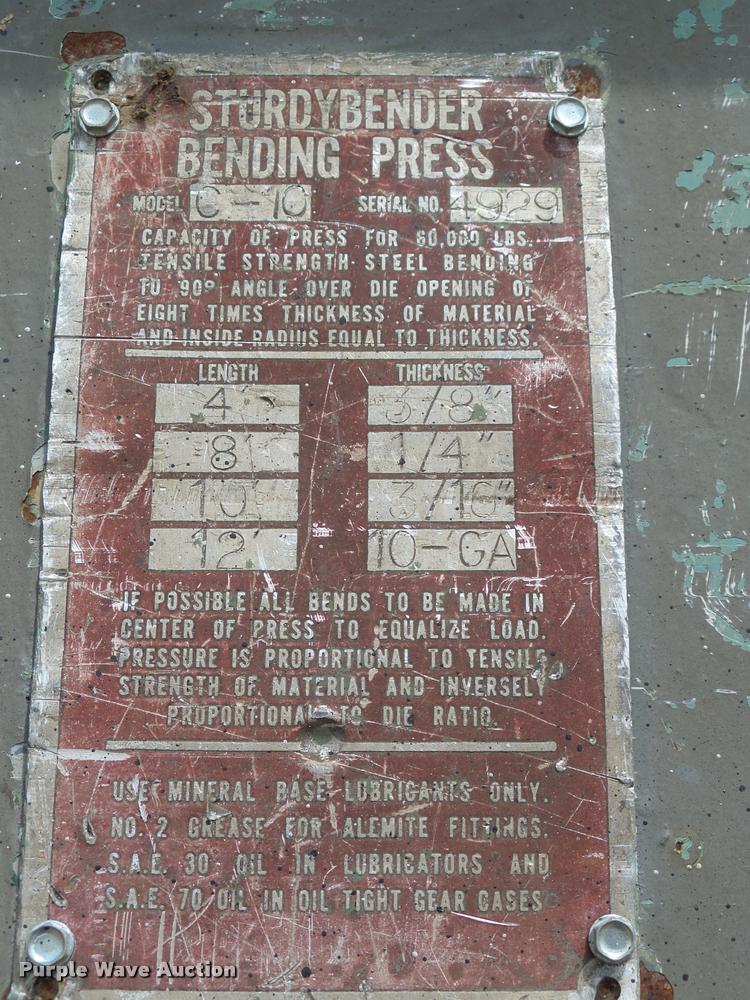 image for item DH9635 Ideas in Motion C-10 material bending press