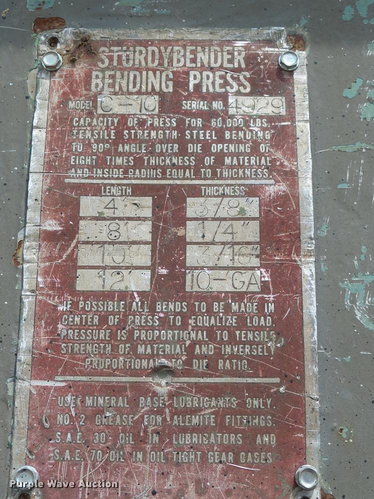 image for item DH9635 Ideas in Motion C-10 material bending press