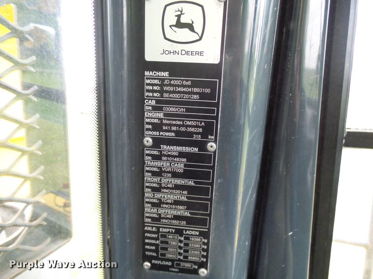 image for item K1898 2005 John Deere 400D haul truck