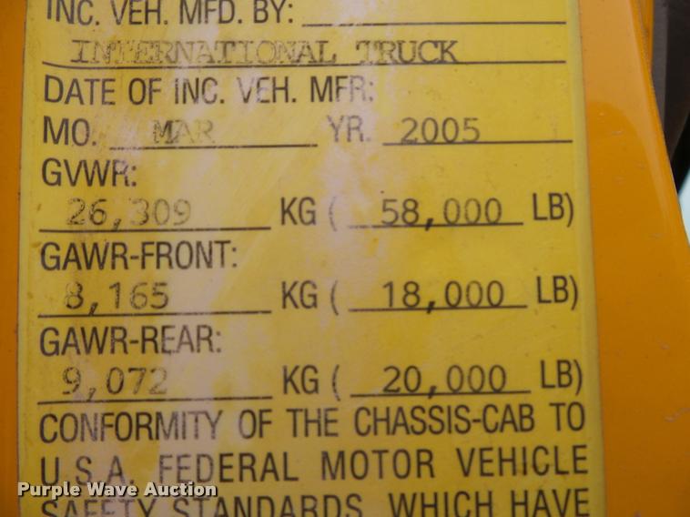 image for item K3278 2006 International 7400 dump truck