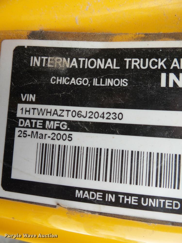 image for item K3278 2006 International 7400 dump truck