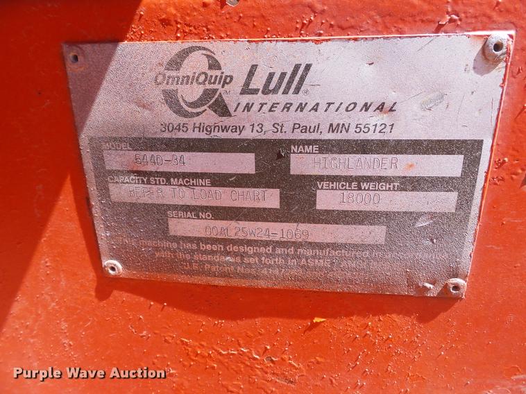 image for item K3291 2000 Lull 644D-34 telehandler