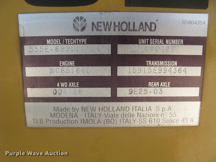 image for item L2371 New Holland 555E backhoe