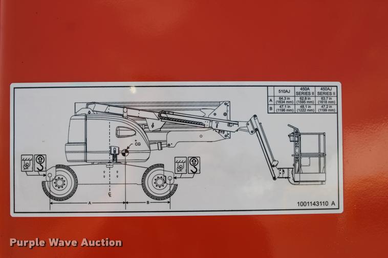 image for item L3125 2007 JLG 450AJ Series II boom lift