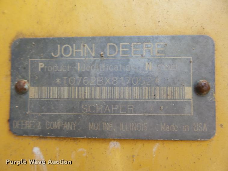 image for item L4719 1996 John Deere 762B elevating scraper