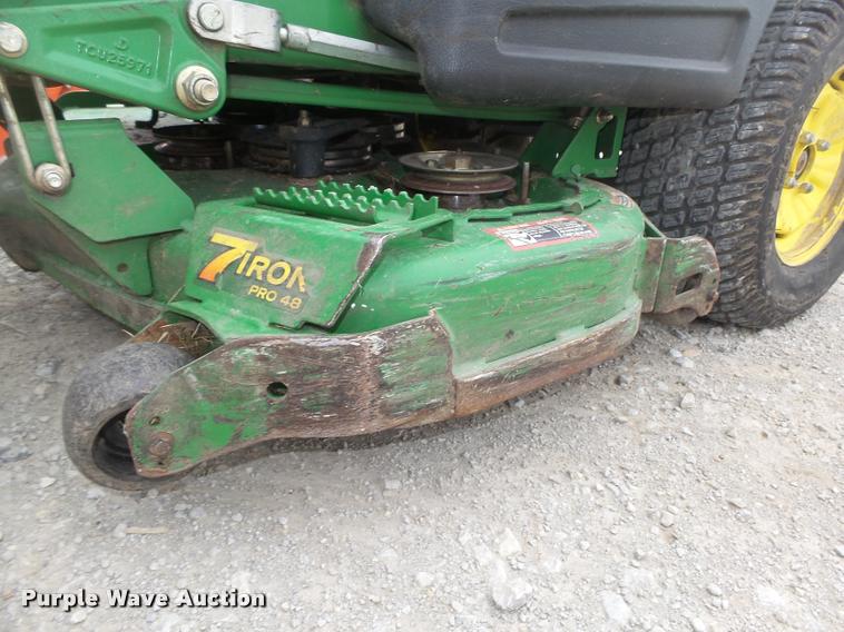 image for item AU9567 John Deere 7 IRON PRO 48 Z Trak Z810A ZTR lawn mower