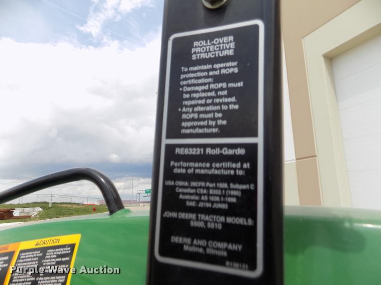 image for item DA0691 1998 John Deere 5510 MFWD tractor